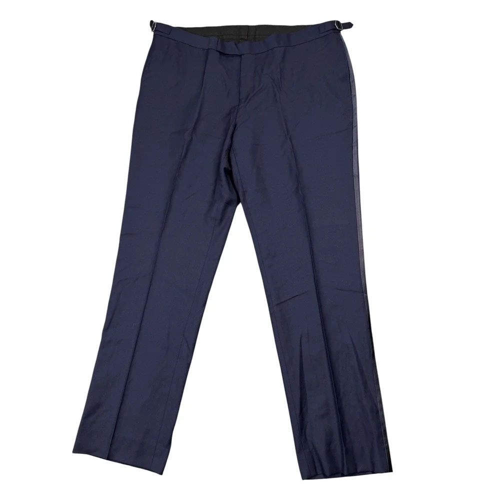 Suitsupply Cagliari Int Tuxedo Trousers Men EU 44 US 38X31 Navy Blue Wool